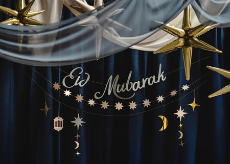 Baner Eid Mubarak, 200 cm, mix