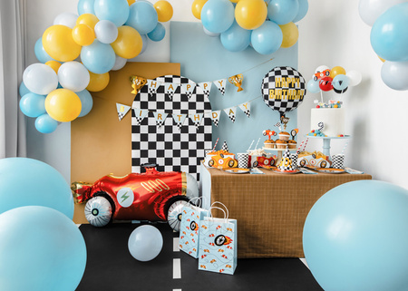 Balon foliowy Szachownica Happy Birthday, 45 cm, mix