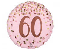 Balon foliowy 18" Pretty pink 60th birthday