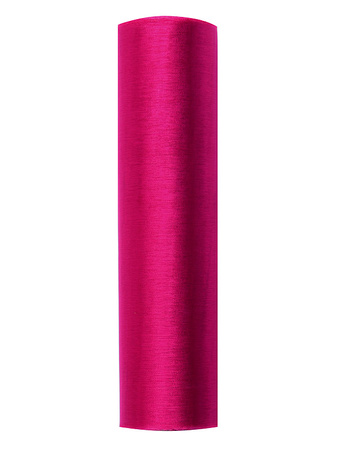 Organza Gładka, c. różowy, 0,16 x 9m (1 szt. / 9 mb.)