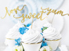 Dekoracje do muffinek Love, złoty, 13cm (1 op. / 6 szt.)