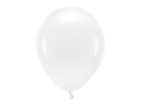 Balony Eco 30cm pastelowe, biały (1 op. / 100 szt.)