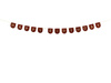 Baner filcowy, Happy Birthday, brązowy, 3m