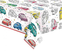 Obrus papierowy Cartoon Cars, 120 x 180 cm