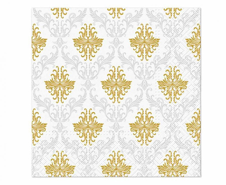 Serwetki papierowe Royal Ornament silver, 20szt.