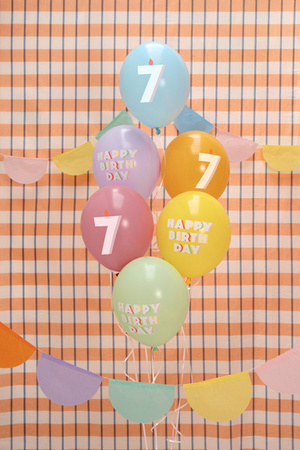 Balony 30 cm, 7, mix (1 op. / 6 szt.)