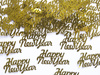 Konfetti Happy New Year, złoty, 4 x 2cm, 3g