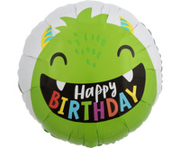 Balon foliowy 18" - Happy little monsters bday