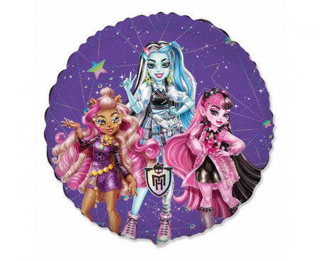 Balon foliowy 18 FX - Monster High, pakowany KK