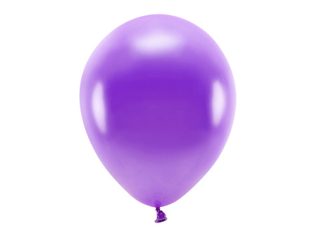 Balony Eco 30cm metalizowane, fiolet (1 op. / 10 szt.)
