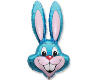 Balon foliowy 24" - "Rabbit" (niebieski), pakowany