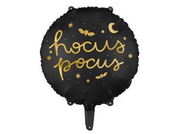 Balon foliowy Hocus Pocus, 45 cm, czarny