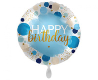 Balon Foliowy Lucky Birthday ,45 cm zapakowany