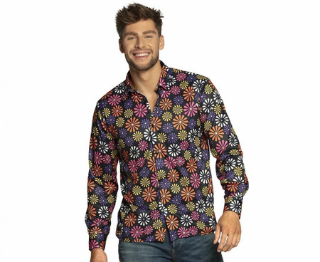 Koszula hipisowska Flower Power, rozm. XXL