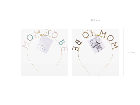 Opaska Mom to be, mix, 18.5x18 cm