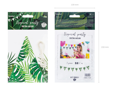 Girlanda Aloha - Liście, 1,3m