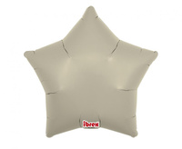 Balon foliowy, gwiazda 15", Sand Gray, 5 szt.