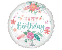 Balon foliowy 18" - Free spirit Birthday