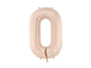 Balon foliowy Cyfra ''0', 72cm, ciemny beż