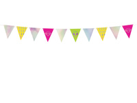 Girlanda Electric Holo - Flagietki, mix, 1,8m