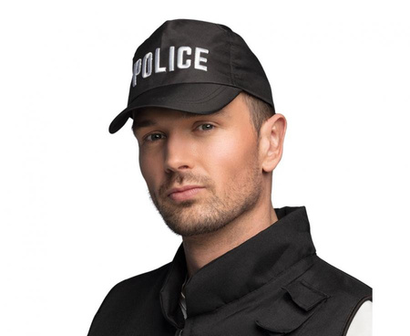 Czapka z daszkiem "Policja" czarna