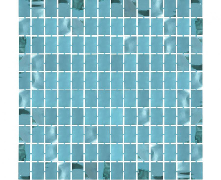 Kurtyna Kwadrat, metaliczna turkusowa, 100x200 cm