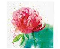 Serwetki Peony Watercolor, 33x33 cm, 20 pcs. ( FSC)
