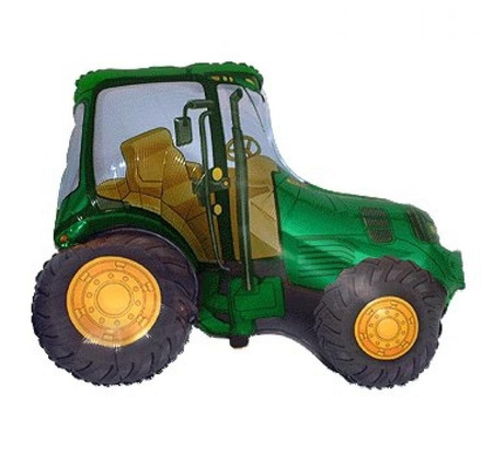 Balon foliowy 14" - "Traktor" (zielony)