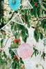 Girlanda papierowa, perłowy, 19,5 x 3m