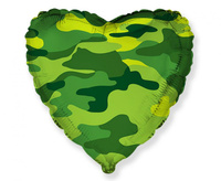 Balon foliowy 18 FX - Serce (military) KK