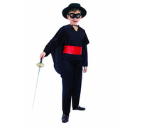 Zestaw Mistrz szpady (bluza z pasem, płaszcz, spodnie, maska) rozm. 120/130 cm