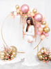 Balon okrągły Glossy 60cm, różowe złoto