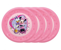 Talerz wielokrotnego użytku Minnie Junior Disney, 21 cm, 4 szt.