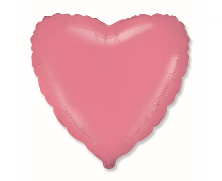 Balon foliowy 18" - Serce (pastel czerwony)