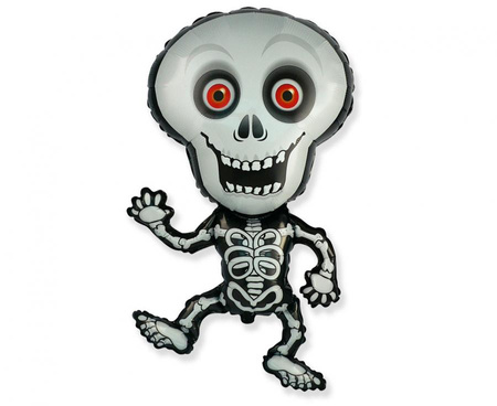 Balon foliowy 24 cale - Szkielet (szary)