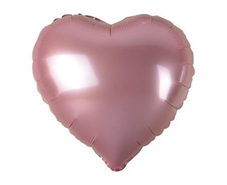 Balon foliowy "Serce", jasnoróżowe, 18"