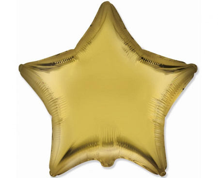Balon foliowy 18" - Gwiazda (satynowy cytrusowy)