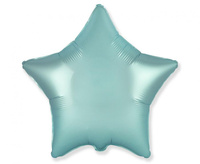 Balon foliowy 18" - Gwiazda (satynowy pastel jasnoniebieski)