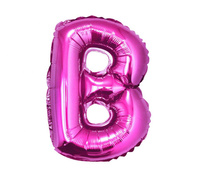 Balon foliowy "Litera B", różowa, 35 cm