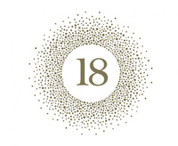 Serwetki papierowe 18 Golden Dots, 33 x 33 cm,  20 szt.