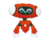 Balon foliowy 24" - Robot Red
