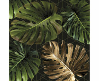 Serwetki papierowe Monstera on a Golden Graphic Net, 33 x 33 cm,  20 szt.