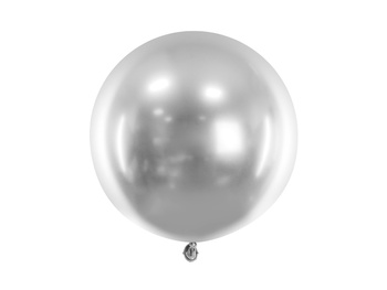 Balon okrągły Glossy 60cm, srebrny