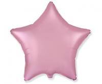 Balon foliowy 18" - Gwiazda (satynowy pastel jasnoróżowy)