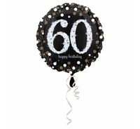 Balon foliowy 18" - "Sparkling Birthday 60"