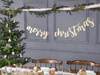Drewniany baner Merry Christmas, 87x17cm