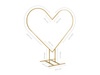 Stojak na tło Serce, złoty, 2m