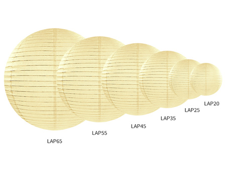 Lampion papierowy, kremowy, 35cm