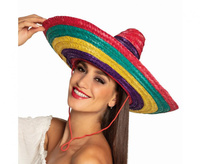 Kapelusz Sombrero Meksykański, kolorowy, 49 cm