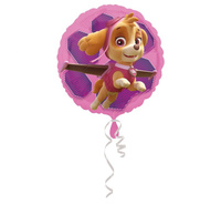 Balon foliowy 18" - "Paw Patrol Pink Skye & Everest"